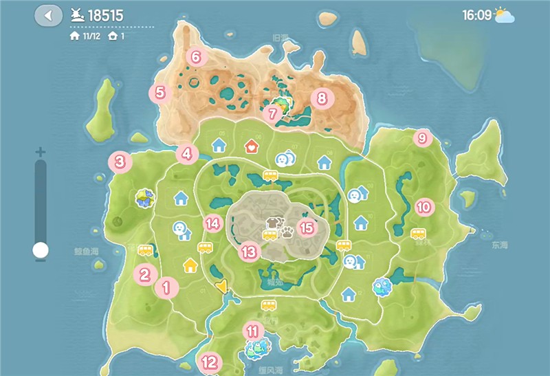 心动小镇5月3日-5月9日的15个粉色泡泡点位